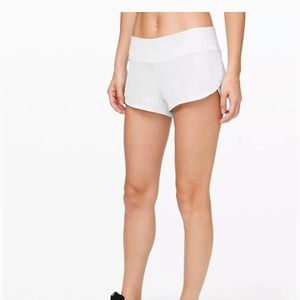 Lululemon Speed Up Short 2.5” White
